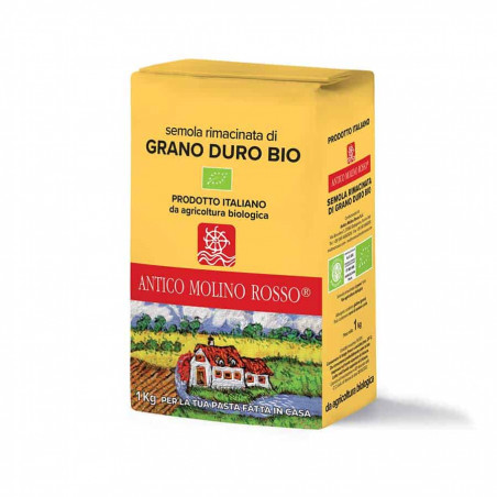" Nuvola " Semola Biologica di Grano Duro Rimacinata 1 Kg - Antico Molino Rosso