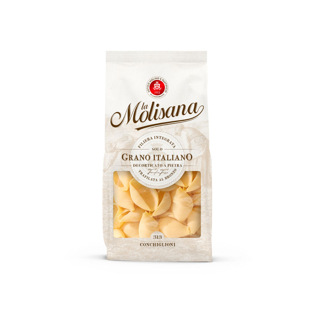 Conchiglioni N.312, Pasta di Semola di Grano Duro Trafilata al Bronzo 500 g - La Molisana
