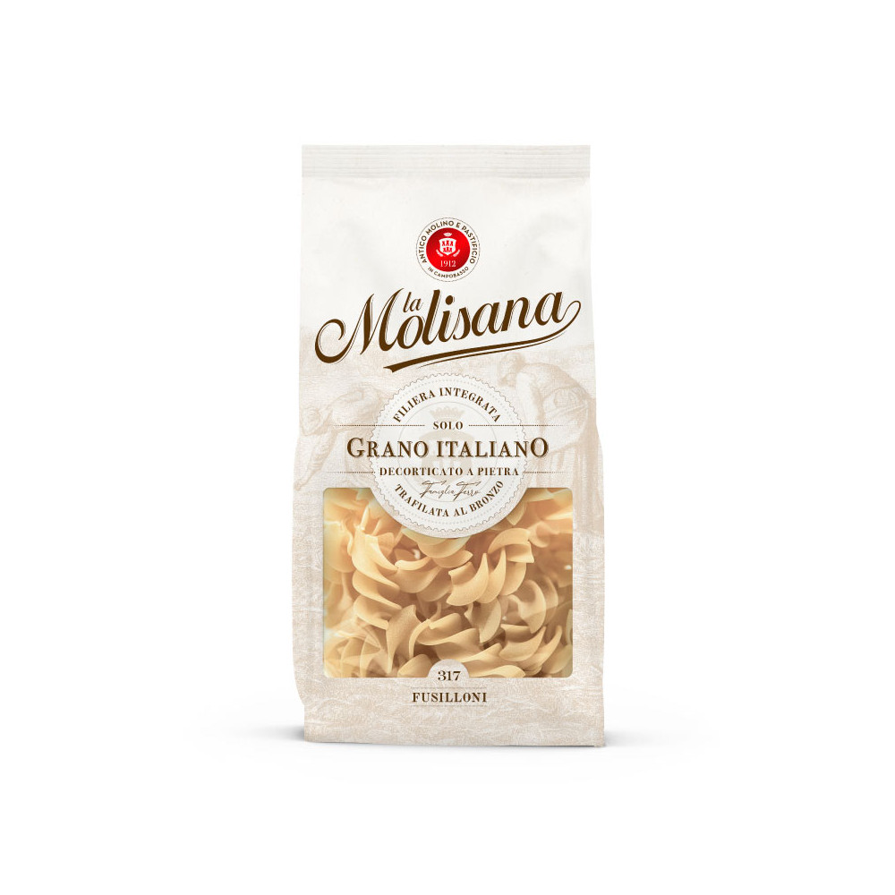 Fusilloni N.317, Pasta di Semola di Grano Duro Trafilata al Bronzo 500 g - La Molisana