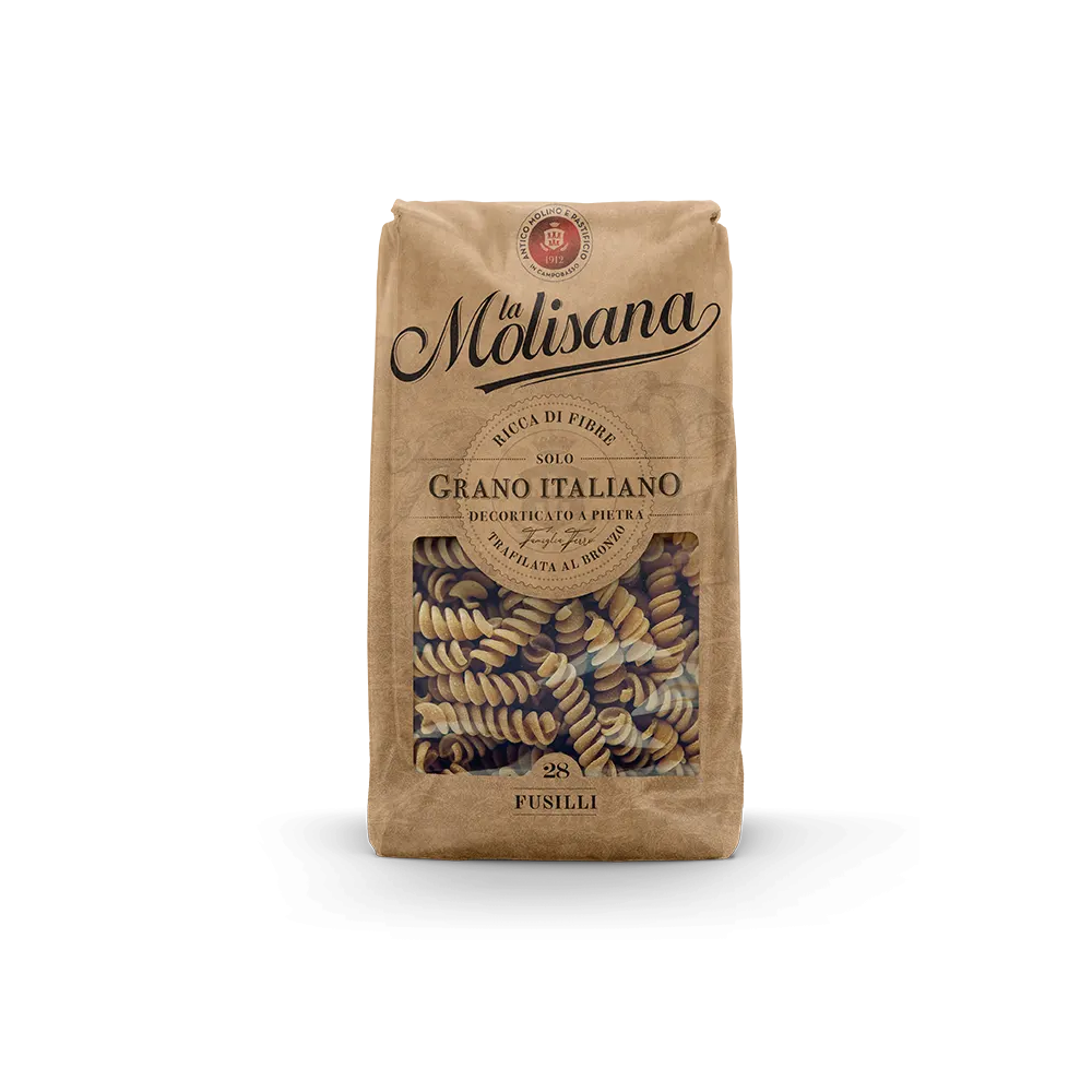 Fusilli Integrali, Pasta di Semola di Grano Duro Trafilata al Bronzo 500 g - La Molisana