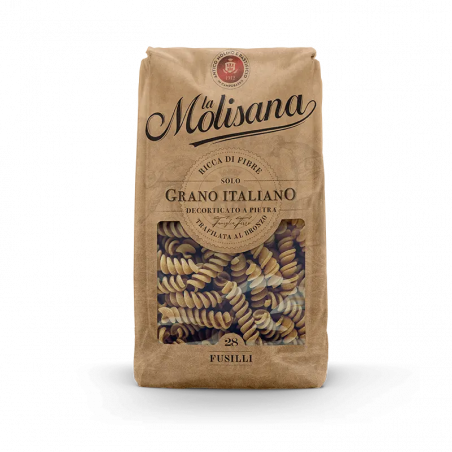Fusilli Integrali, Pasta di Semola di Grano Duro Trafilata al Bronzo 500 g - La Molisana