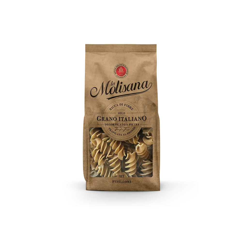 Fusilloni Integrali, Pasta di Semola di Grano Duro Trafilata al Bronzo 500 g - La Molisana