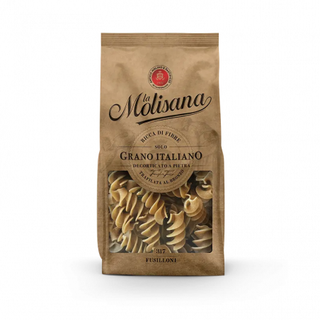 Fusilloni Integrali, Pasta di Semola di Grano Duro Trafilata al Bronzo 500 g - La Molisana