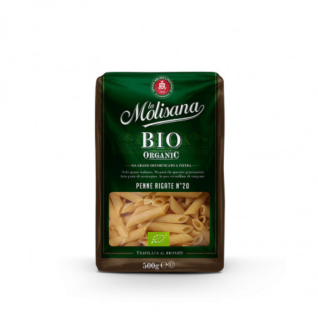 Penne Rigate Biologiche, Pasta di Semola di Grano Duro Trafilata al Bronzo 500 g Bio - La Molisana