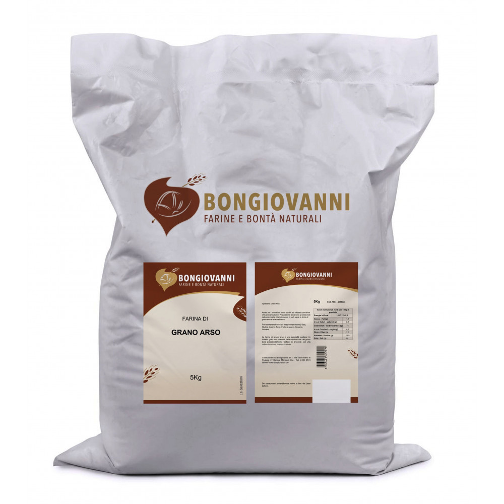 Farina di Grano Arso 5 Kg - Bongiovanni