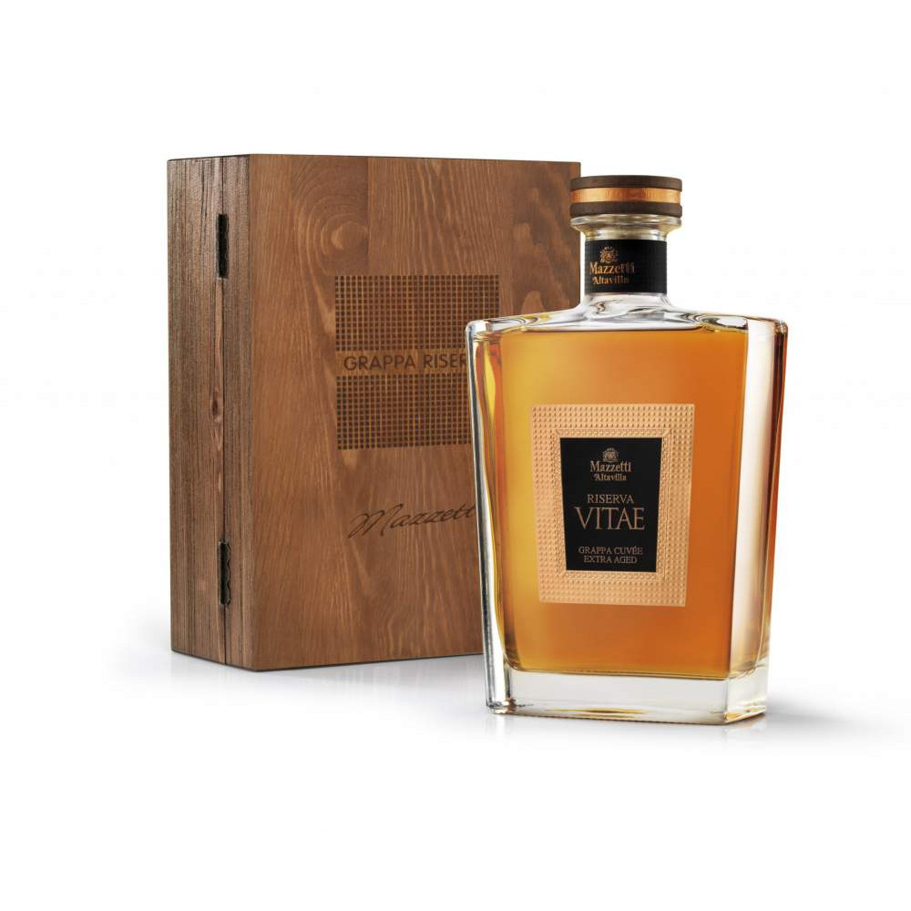 Grappa Cuvée Extra Aged di Ruchè e Grignolino Riserva Vitae 70 cl - Mazzetti Altavilla